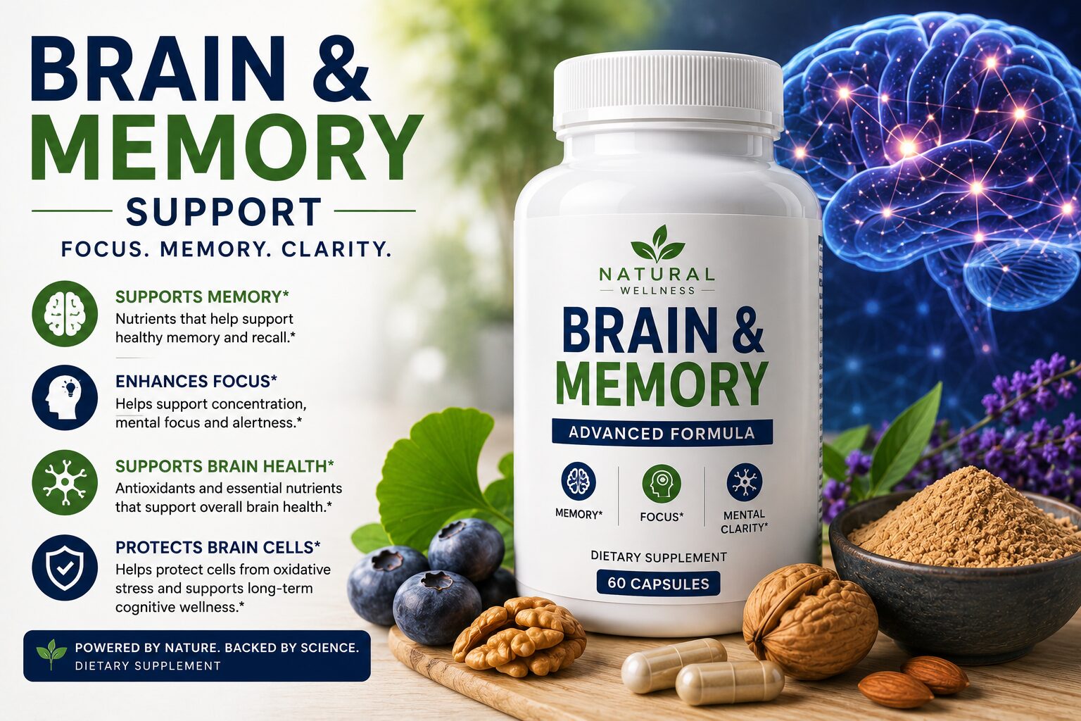 Brain and memory supplements