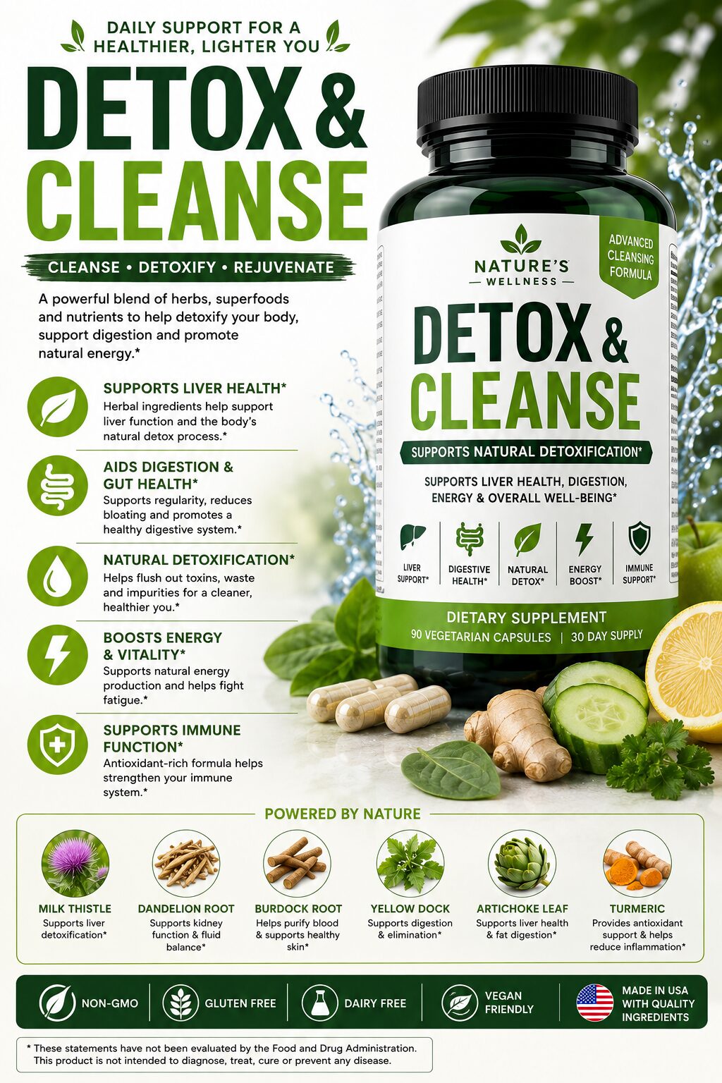 Detox and cleanse supplements