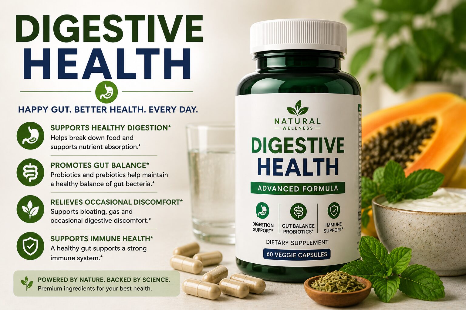 Digestive health supplements