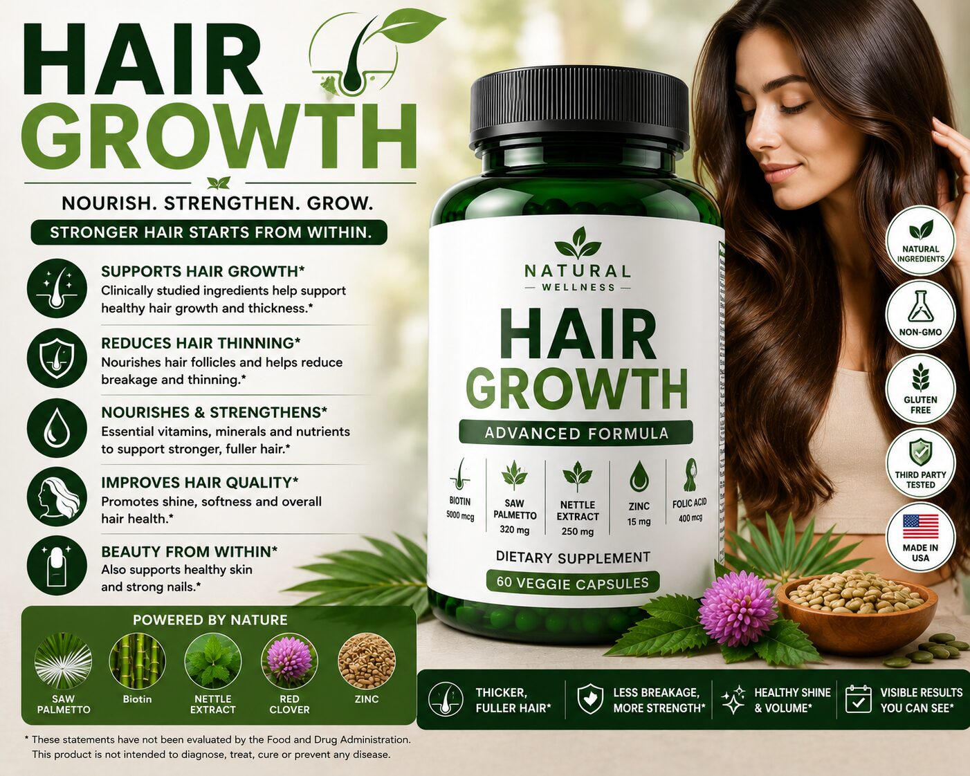 Hair growth supplements
