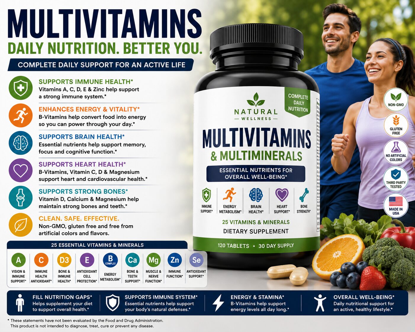 Multivitamin supplements