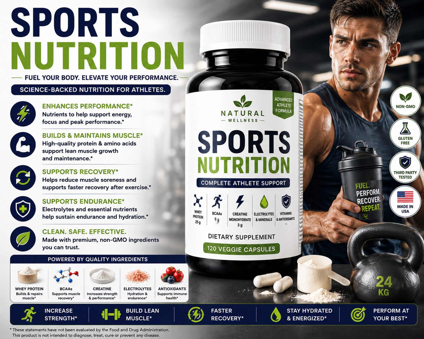 Sports nutrition supplements